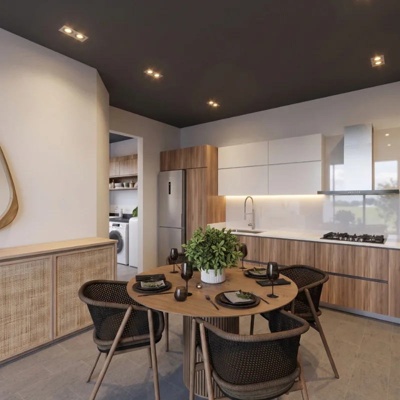 Apartamento tipo A, comedor